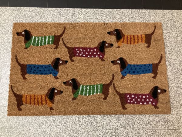 Dackel Fussmatte 75x45cm